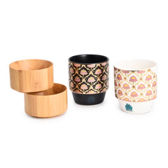 Two Sides of the Royal Lotus Benjarong Mug