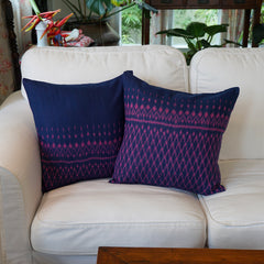 Indigo Rose cushion cover