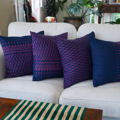 Indigo Rose cushion cover