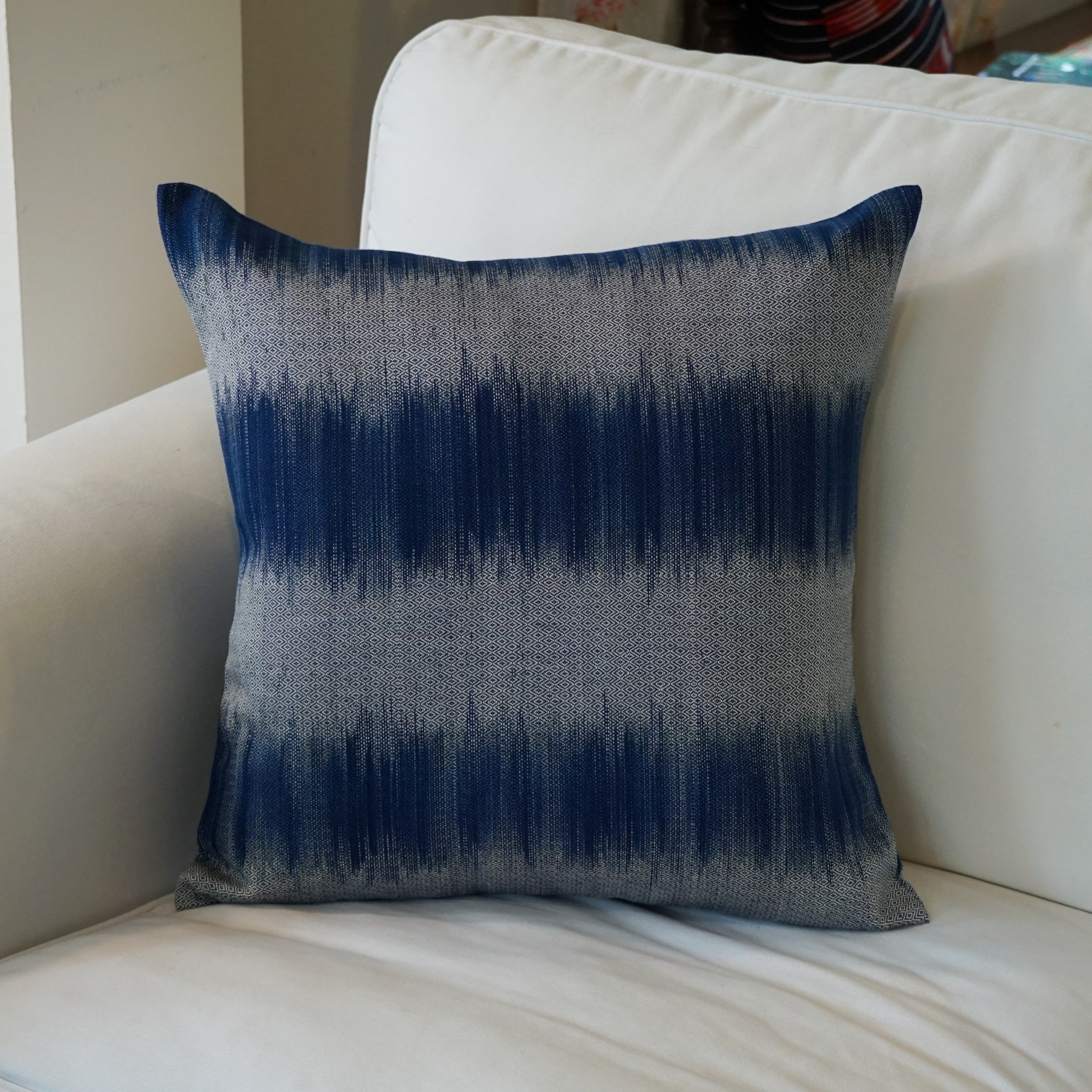 Indigo Raindrop cushion cover Indigo Raindrop cushion cover