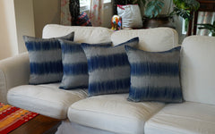 Indigo Raindrop cushion cover