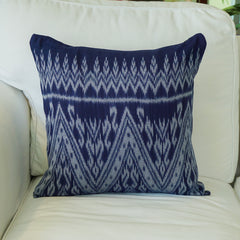 Indigo Khor Pattern cushion cover