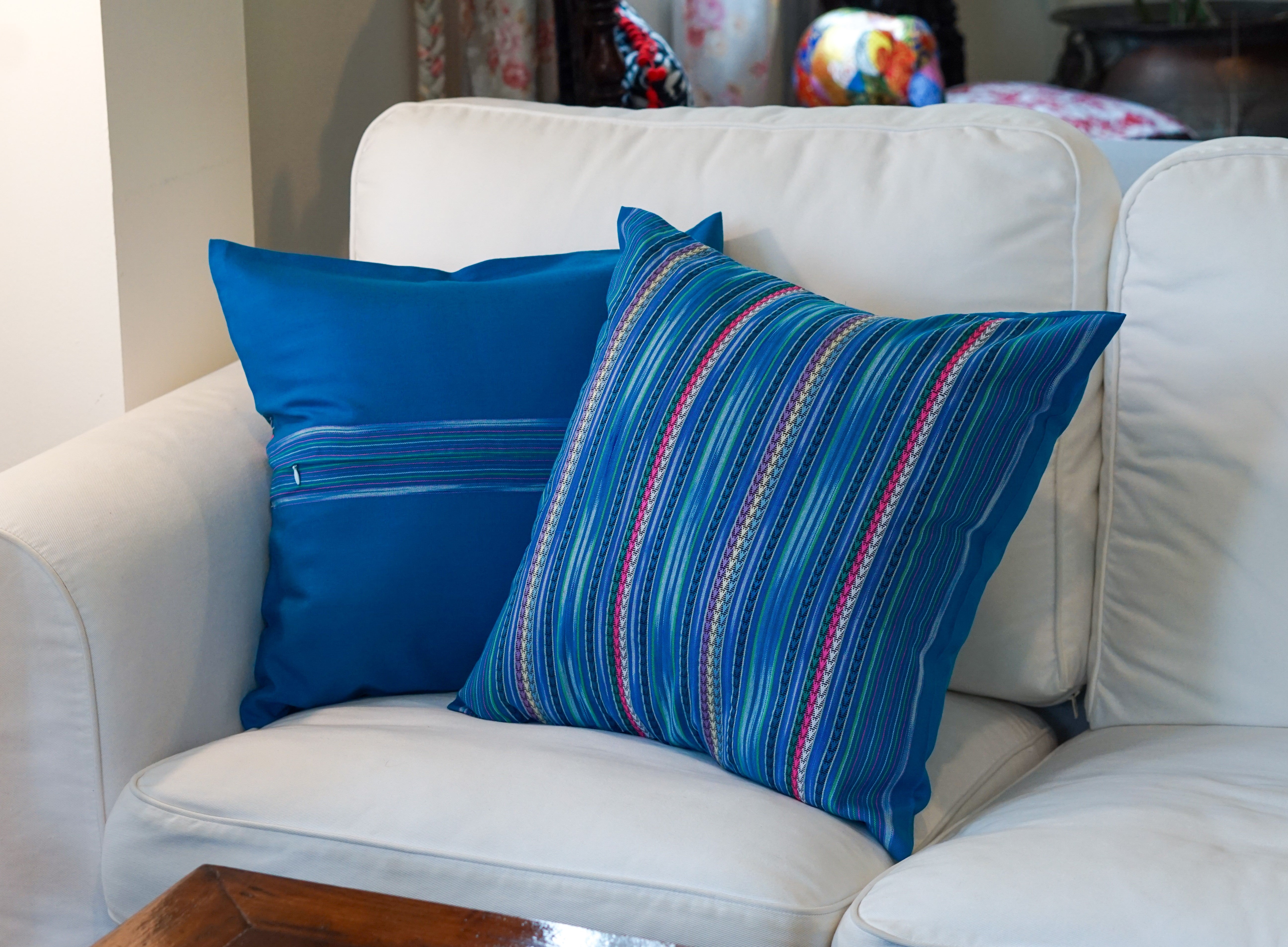 Turquoise Karen cushion cover Turquoise Karen cushion cover