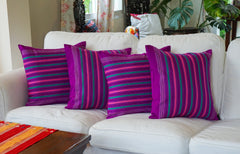 Purple Karen cushion cover