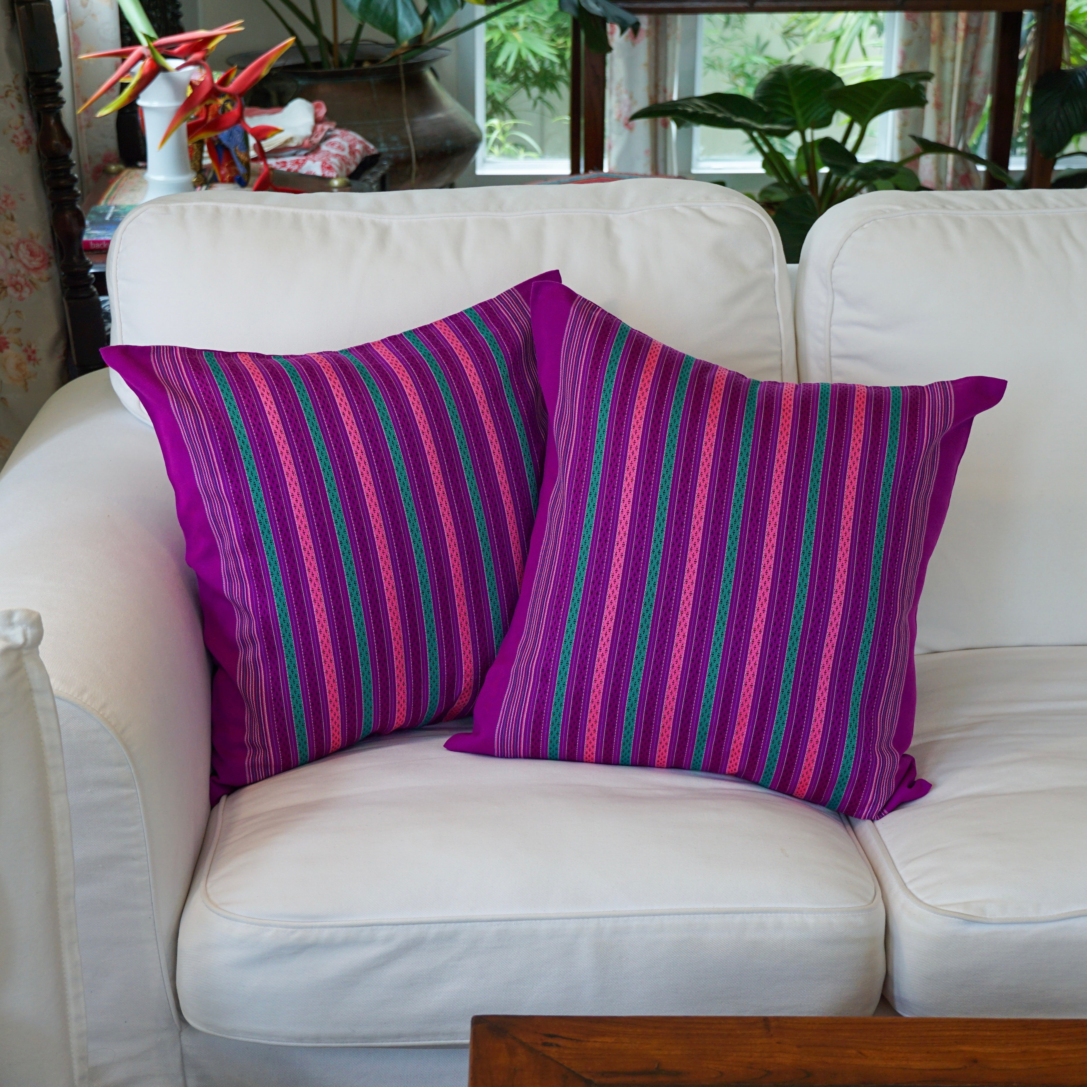 Purple Karen cushion cover Purple Karen cushion cover