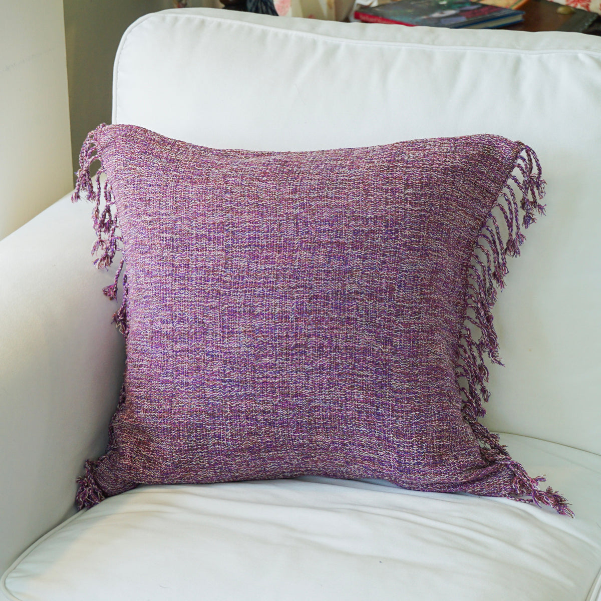 Cerise Karen cushion cover