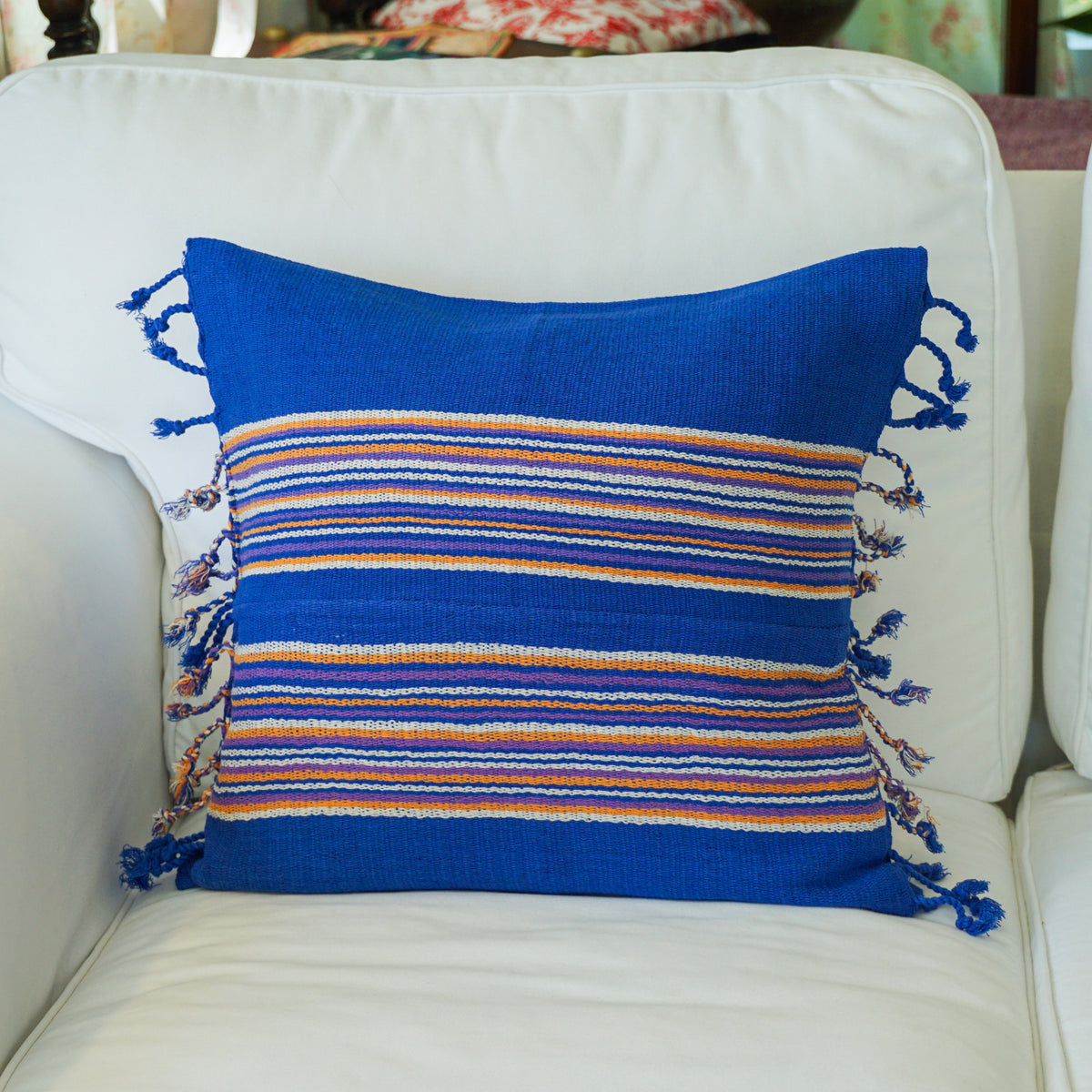 Casual Blue Karen cushion cover