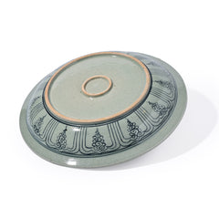 Stoneware Ganesha Display Plate With Swirling Design