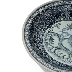 Stoneware Ganesha Display Plate Intricate Design