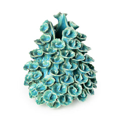 Stoneware Coral Vase Turquoise (large)