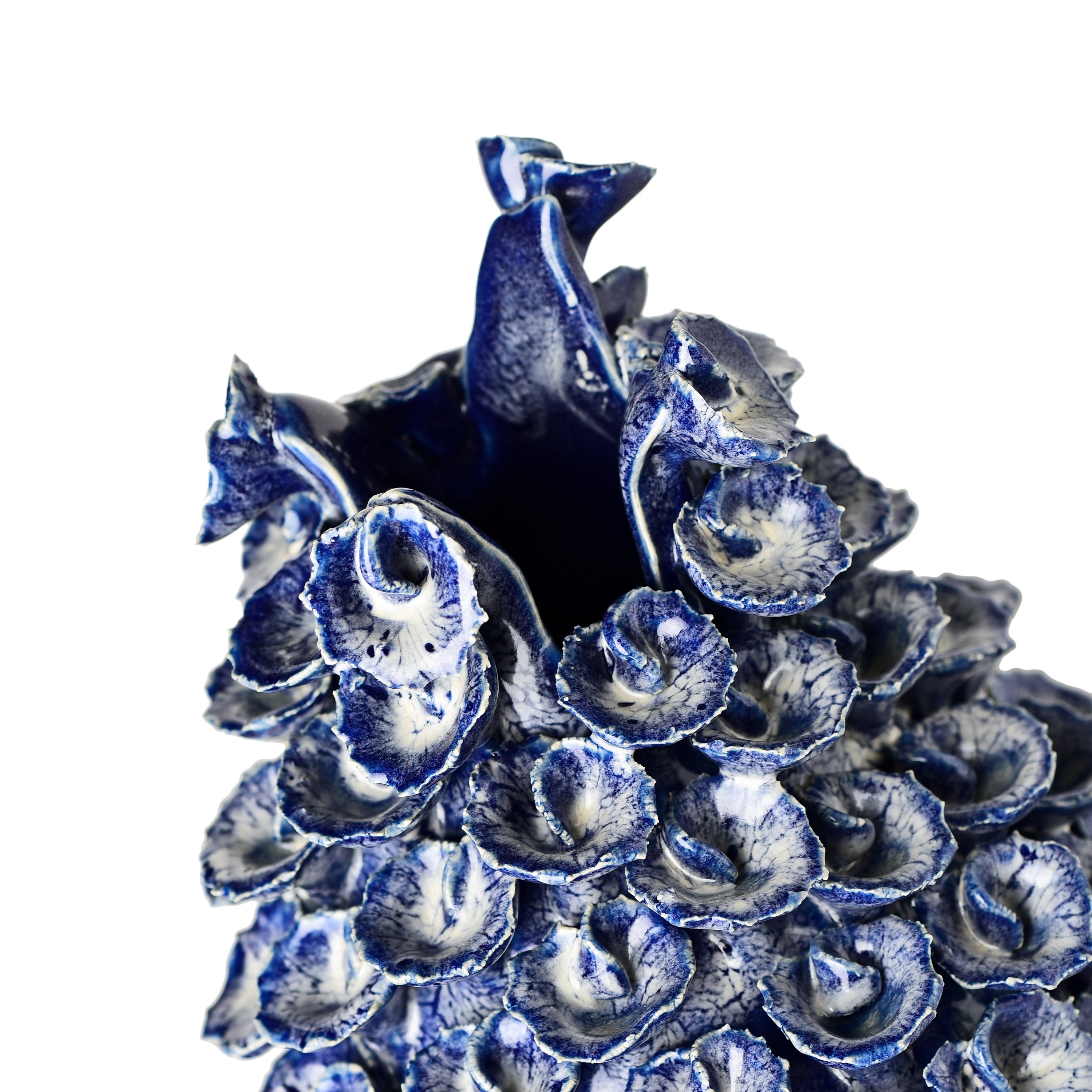 Stoneware Coral Vase Cobalt Blue (large) Stoneware Coral Vase Cobalt Blue (large)