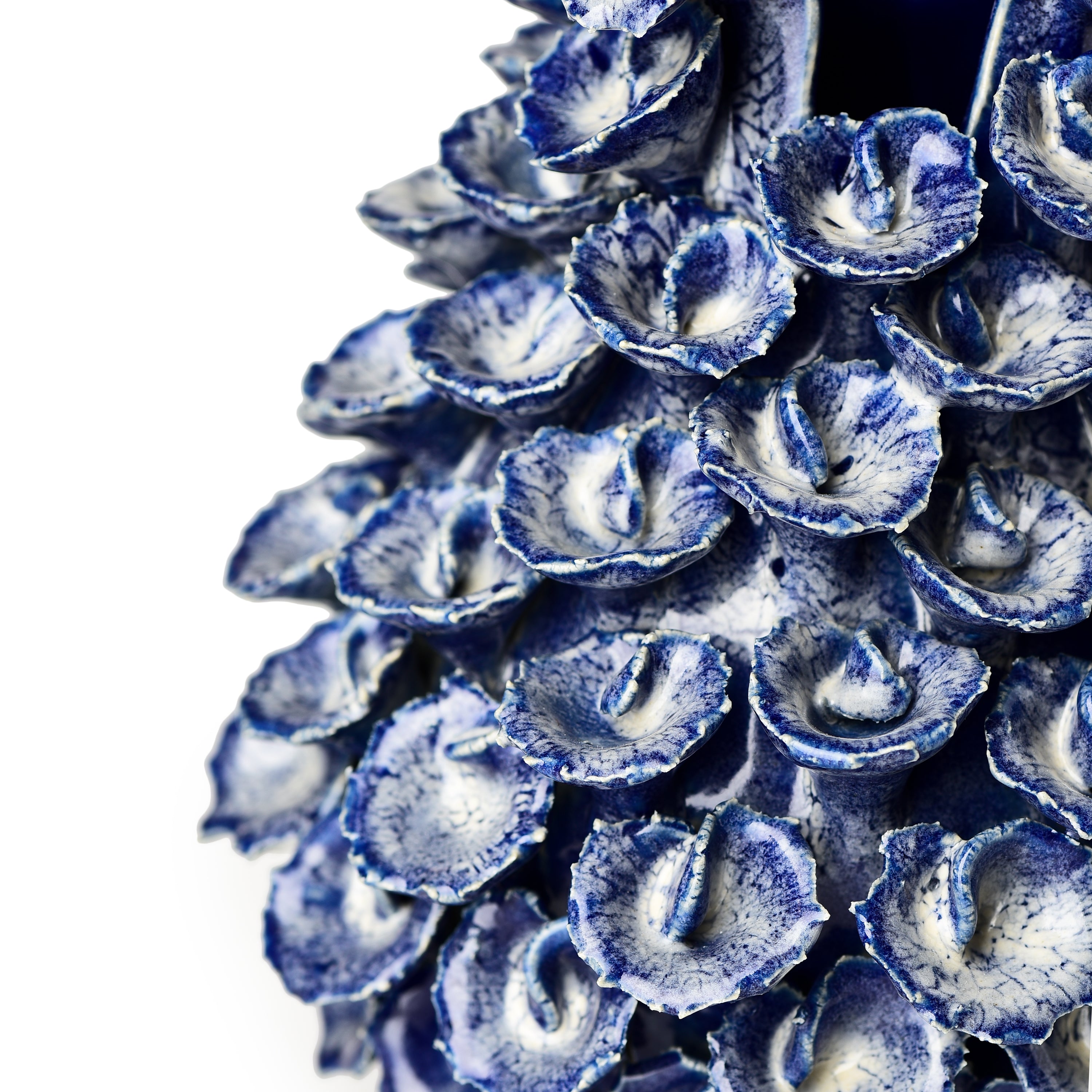 Stoneware Coral Vase Cobalt Blue (large) Stoneware Coral Vase Cobalt Blue (large)