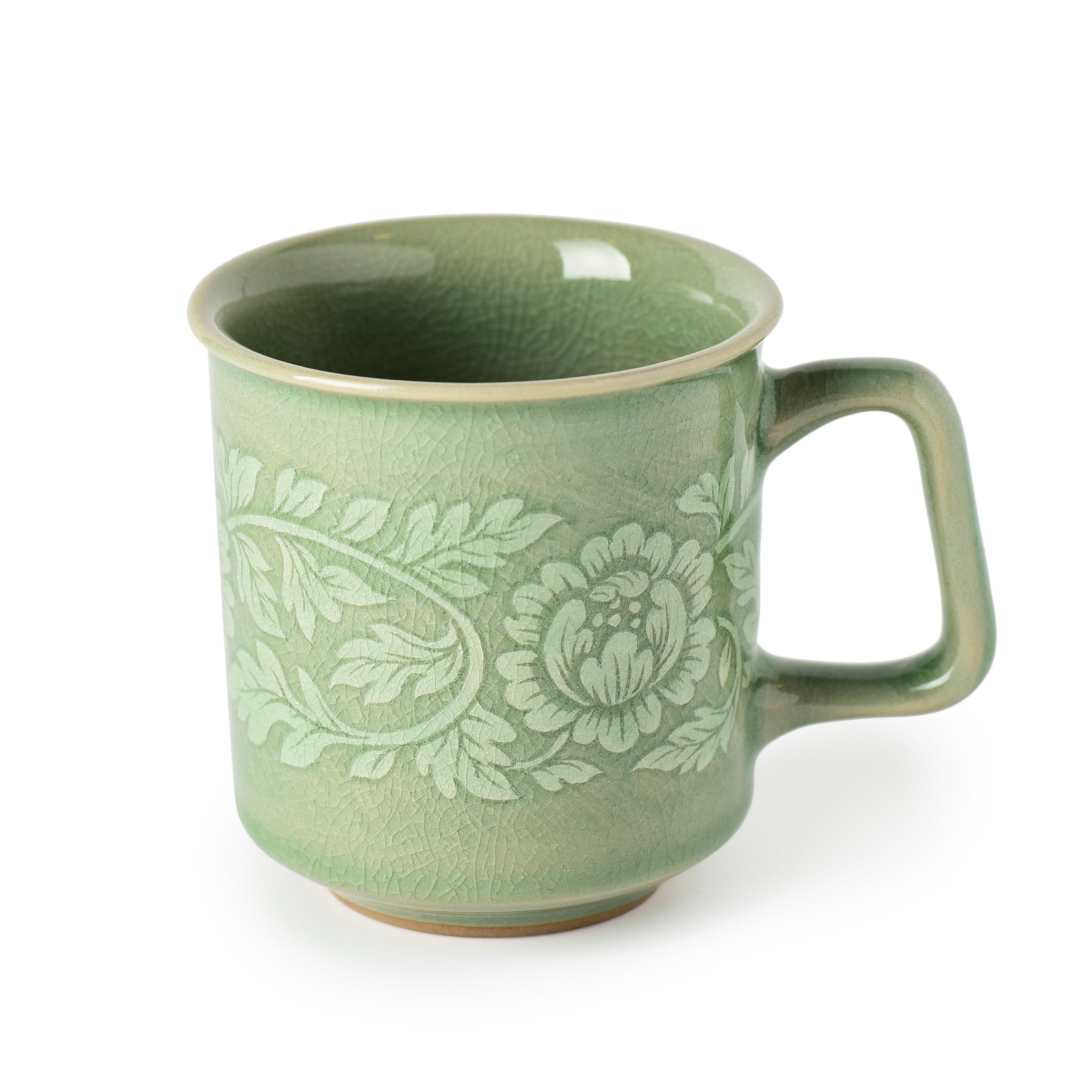 Celadon Botan Design Coffee Mug Celadon Botan Design Coffee Mug