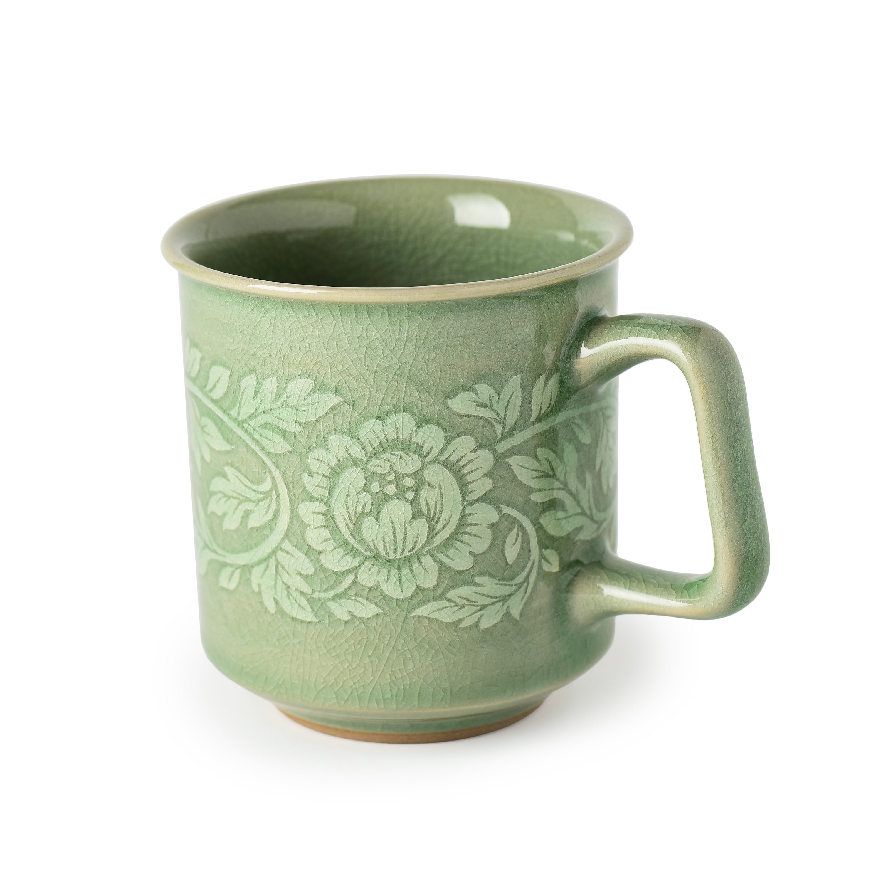 Celadon Botan Design Coffee Mug Celadon Botan Design Coffee Mug