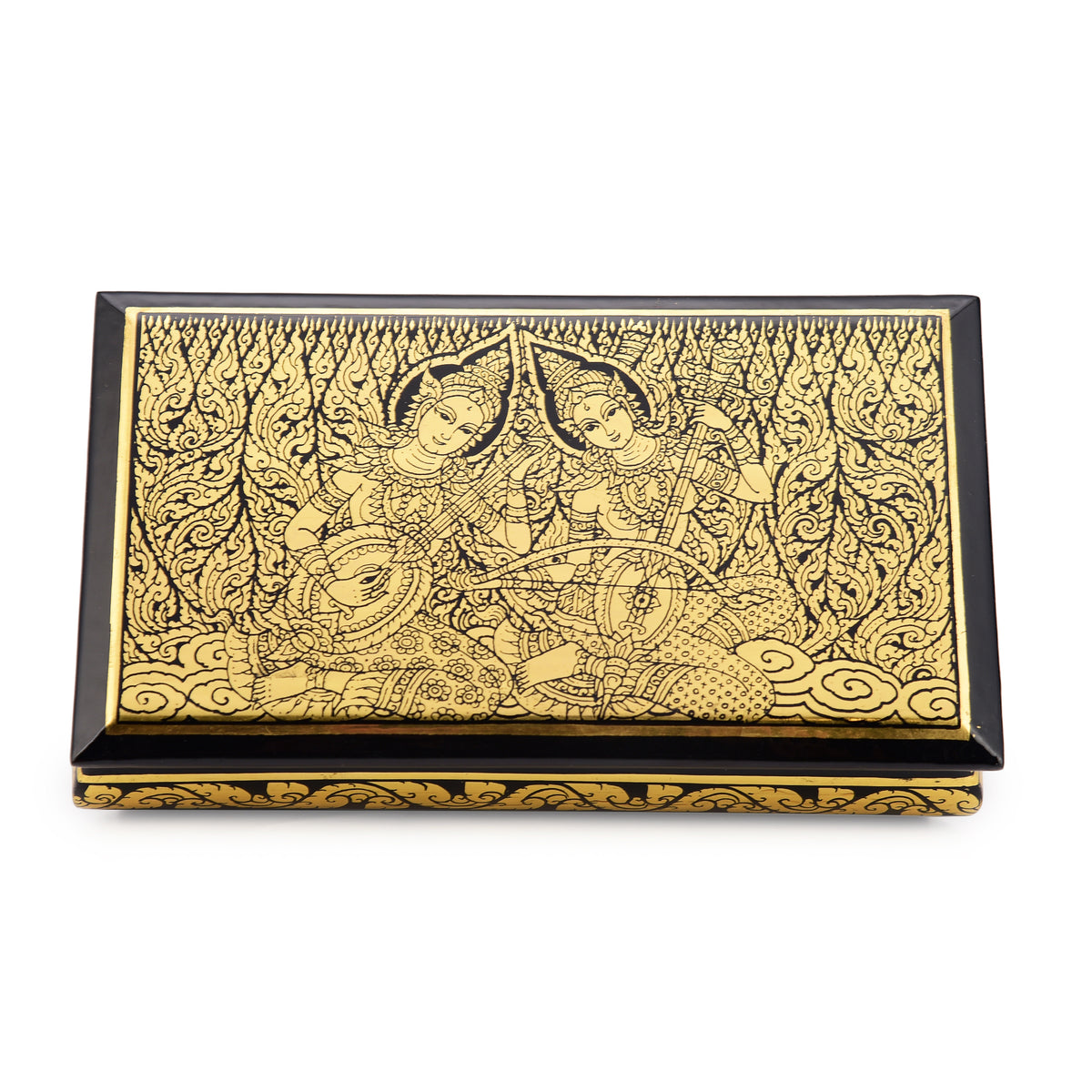 Apsara Musicians Lacquerware Jewellery Box