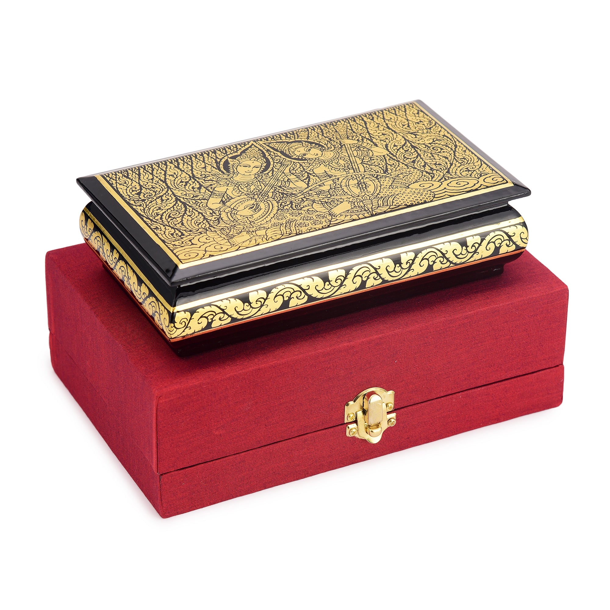 Apsara Musicians Lacquerware Jewellery Box Apsara Musicians Lacquerware Jewellery Box