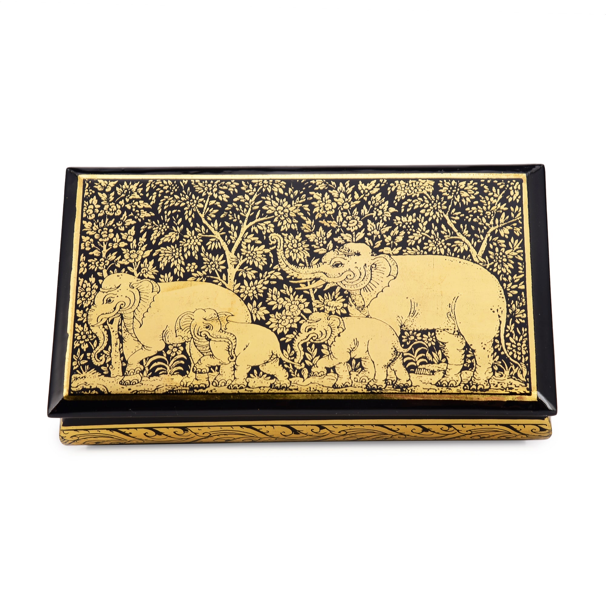 Elephant Lacquerware Jewellery Box Elephant Lacquerware Jewellery Box