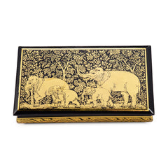 Elephant Lacquerware Jewellery Box