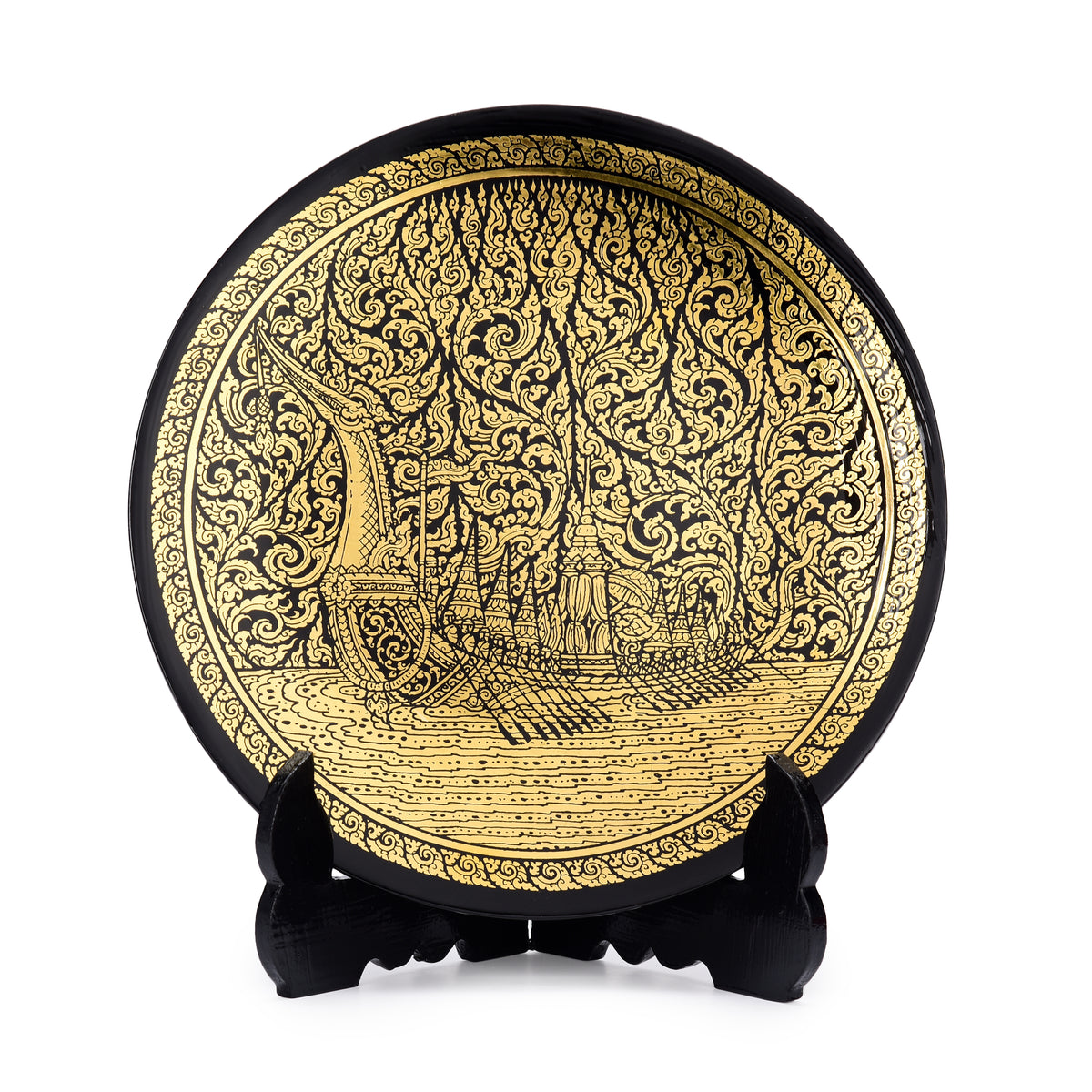 Royal Barge Lacquerware Show Plate