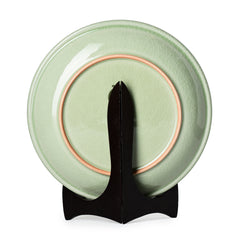 Celadon Carved Floral Display Plate Peony Design