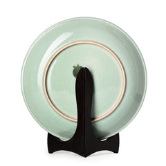 Celadon Display Plate Lotus Design