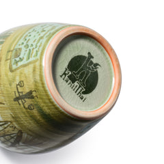 Celadon Hand Painted Jar