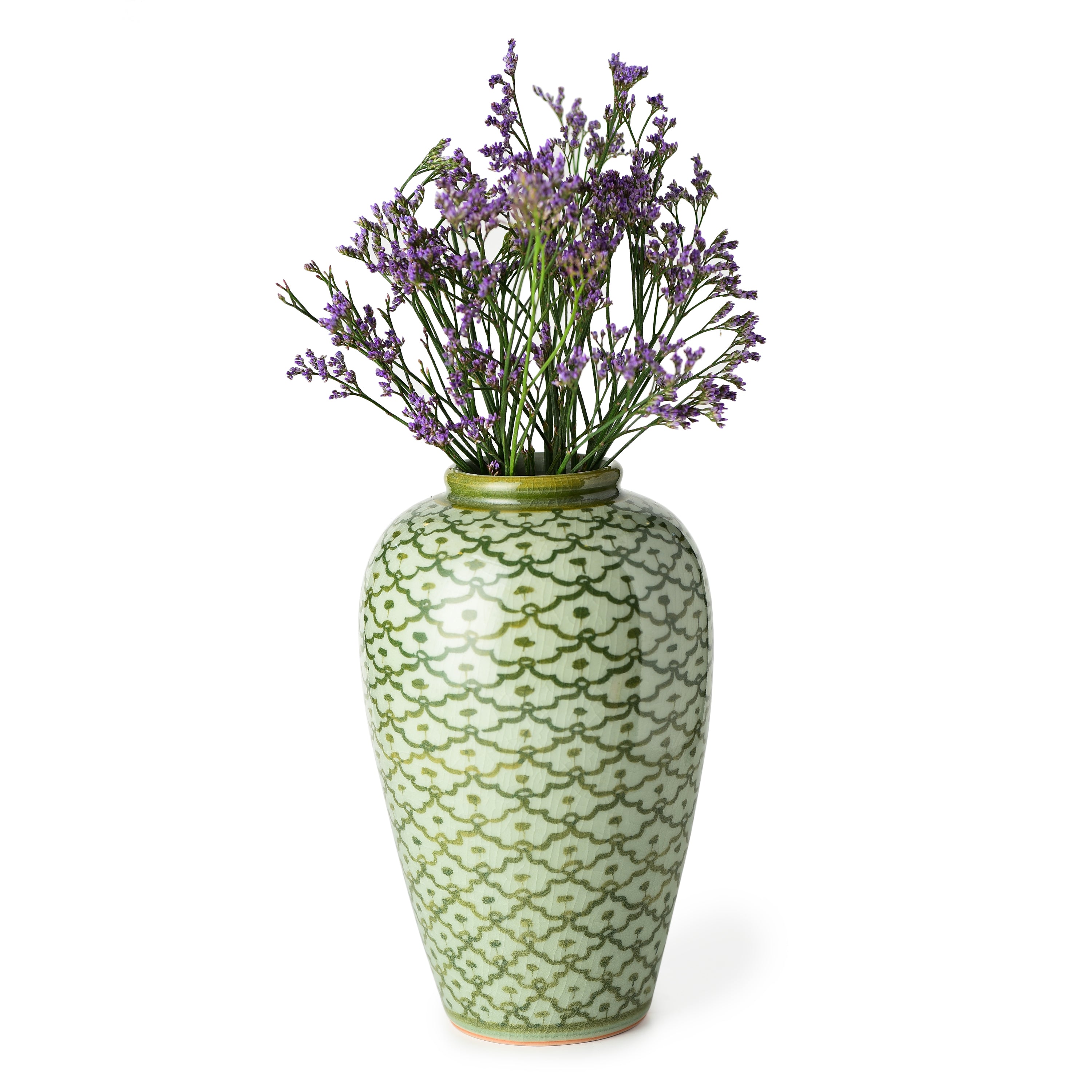 Celadon Tall Floral Vase Celadon Tall Floral Vase