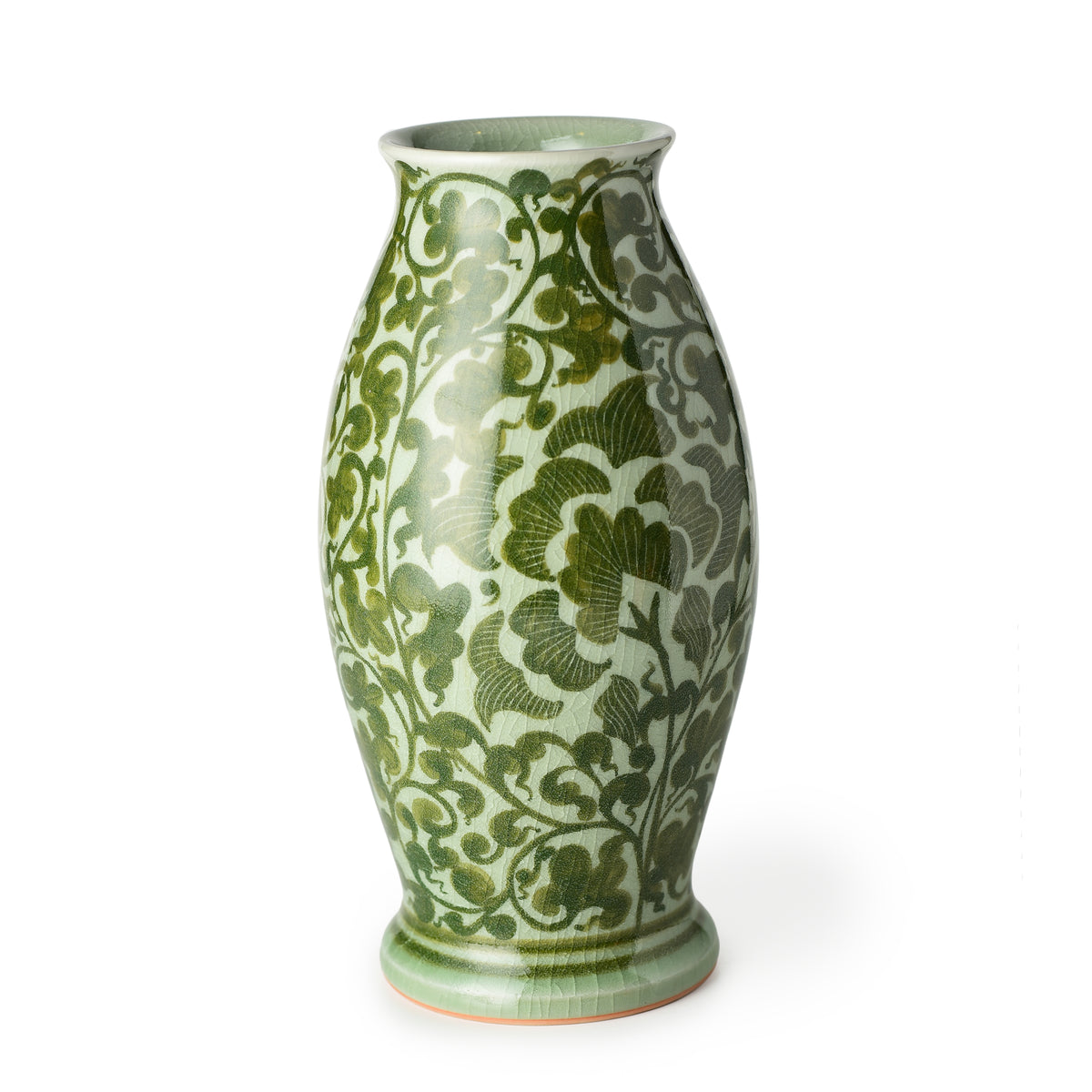 Celadon Tall Bottle Vase
