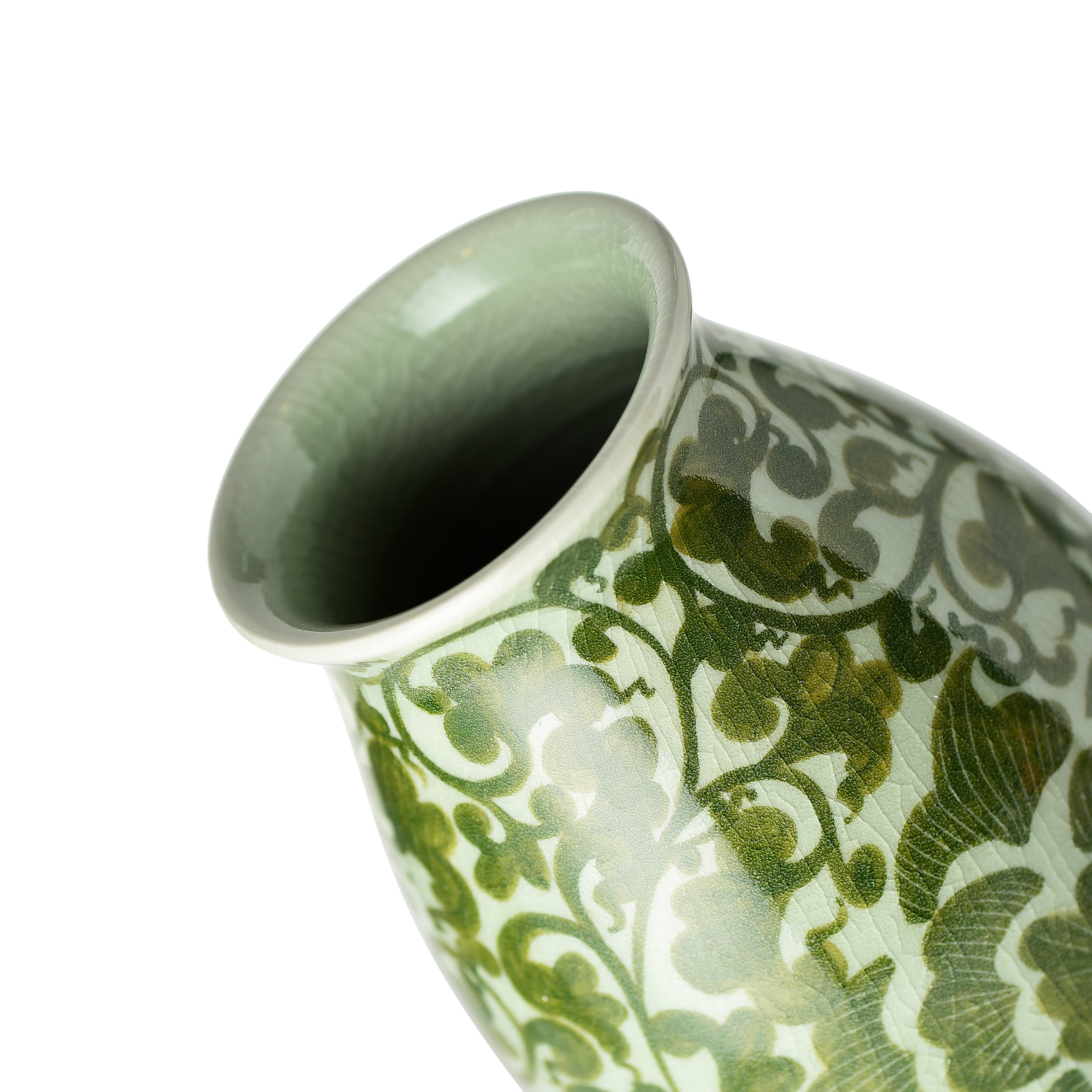 Celadon Tall Bottle Vase Celadon Tall Bottle Vase