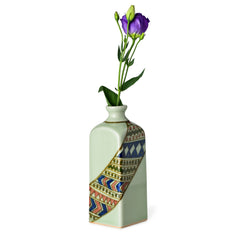 Celadon Square Bottle Vase