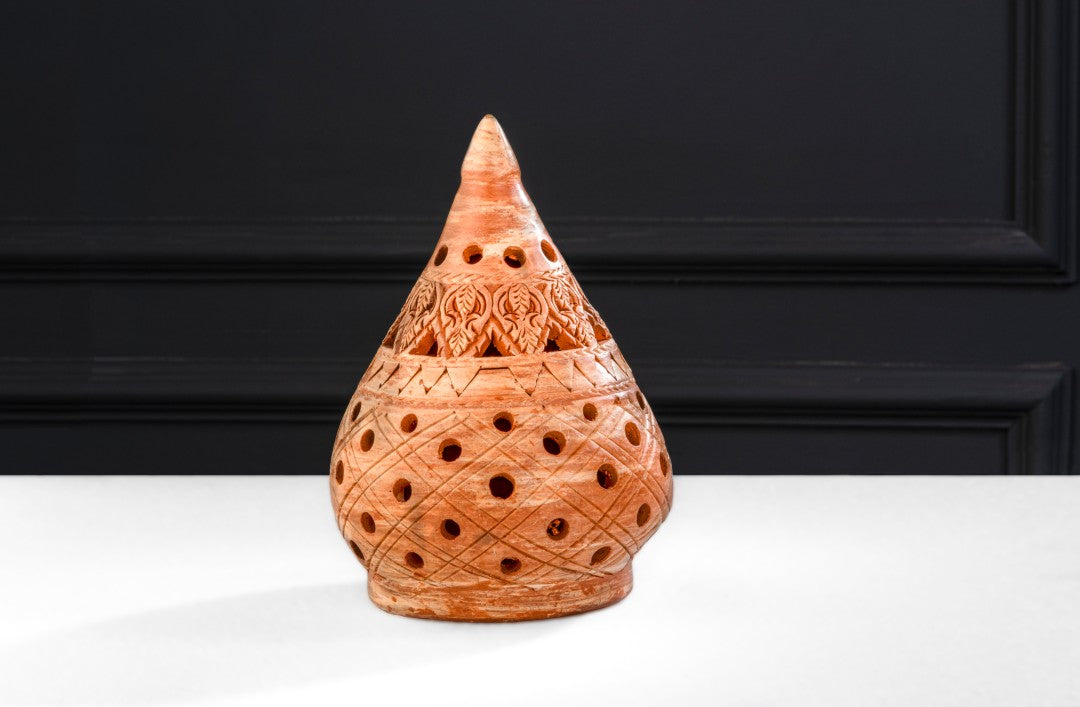 Conical Urn In Earthy Finish Conical Urn In Earthy Finish