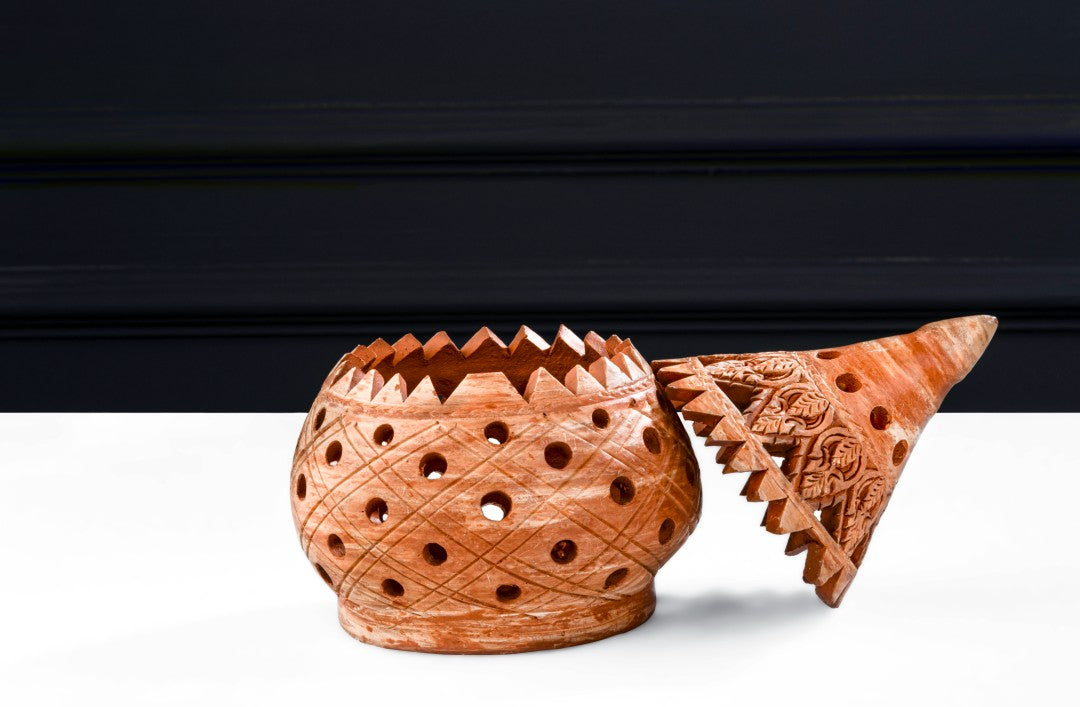 Conical Urn In Earthy Finish Conical Urn In Earthy Finish