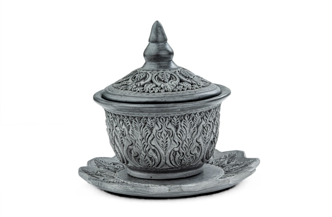 Decorative Bowl With Lid And Plate Decorative Bowl With Lid And Plate