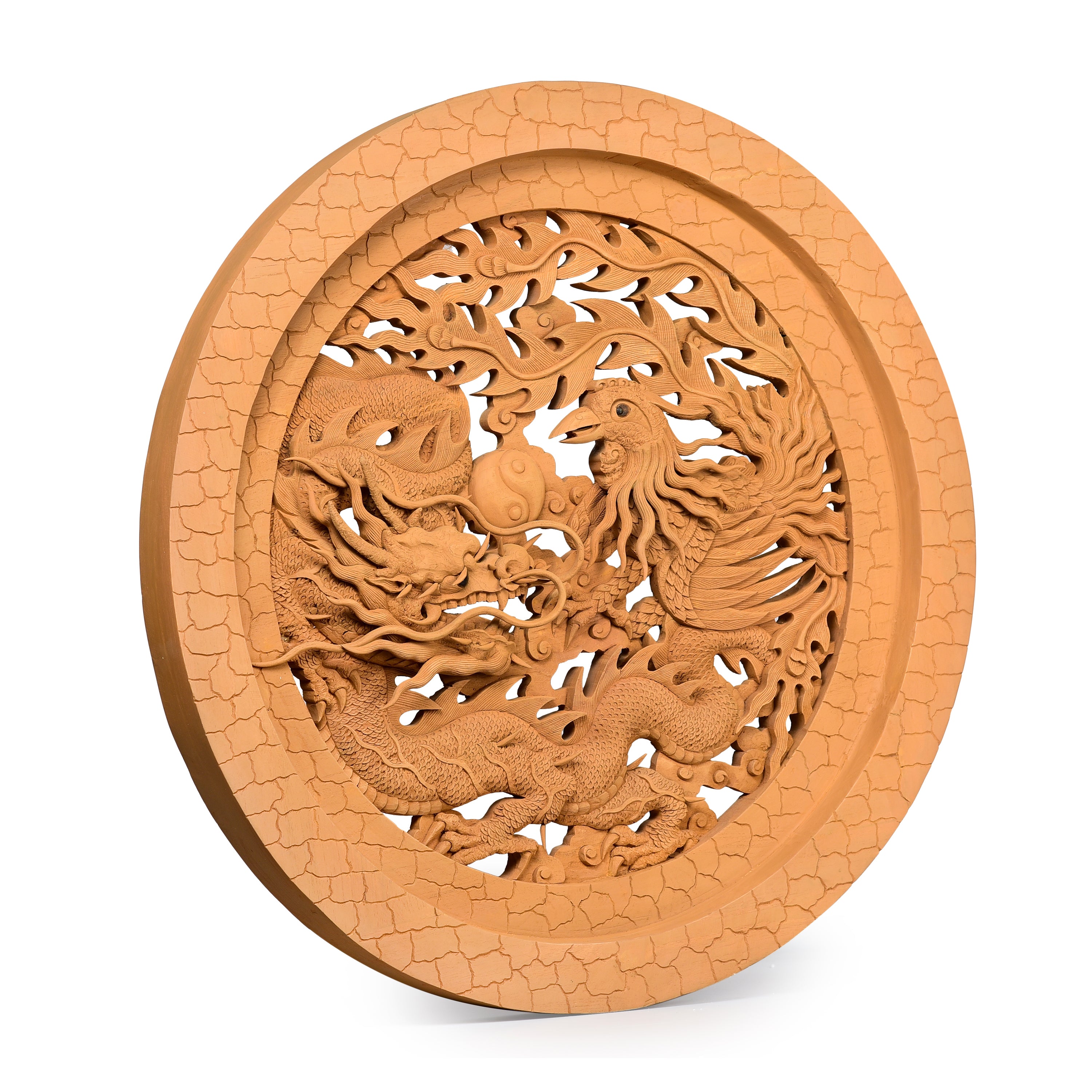 Dragon and Swan Wood Carving Dragon and Swan Wood Carving