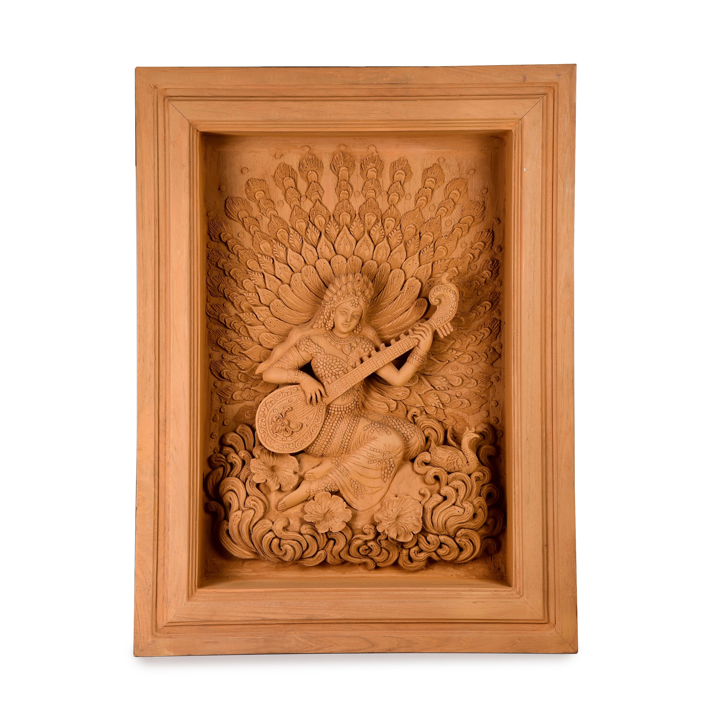 Goddess Saraswati Wood Carving Goddess Saraswati Wood Carving