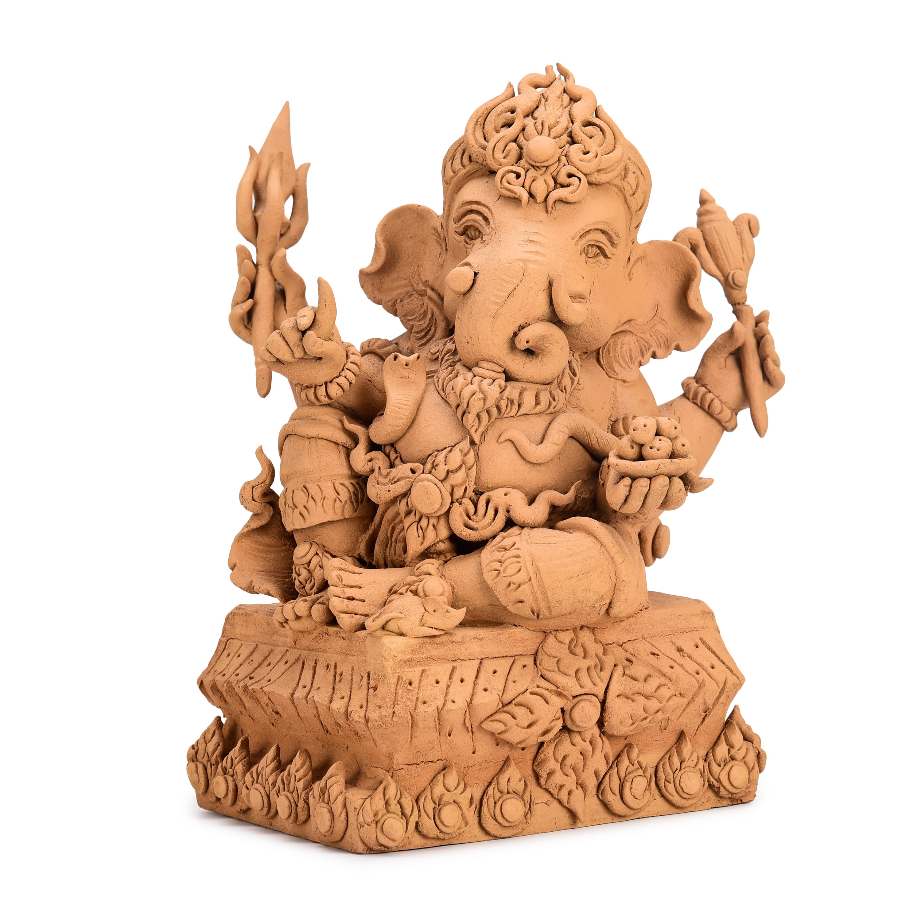 Relaxing Ganesha Wood Carving Relaxing Ganesha Wood Carving