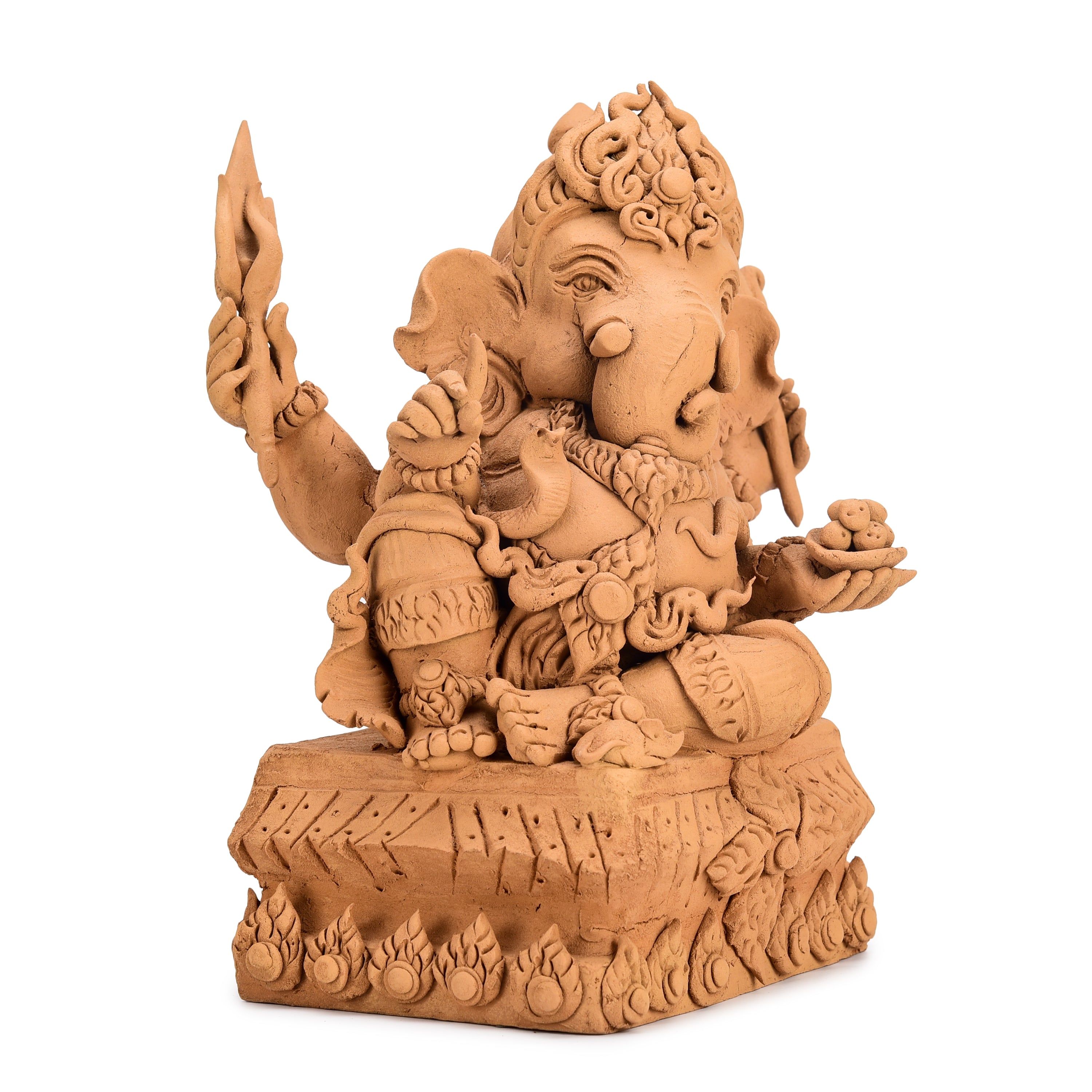 Relaxing Ganesha Wood Carving Relaxing Ganesha Wood Carving