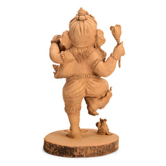 Dancing Ganesha Wood Carving