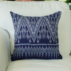 Indigo Khor Pattern cushion cover