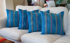 Turquoise Karen cushion cover