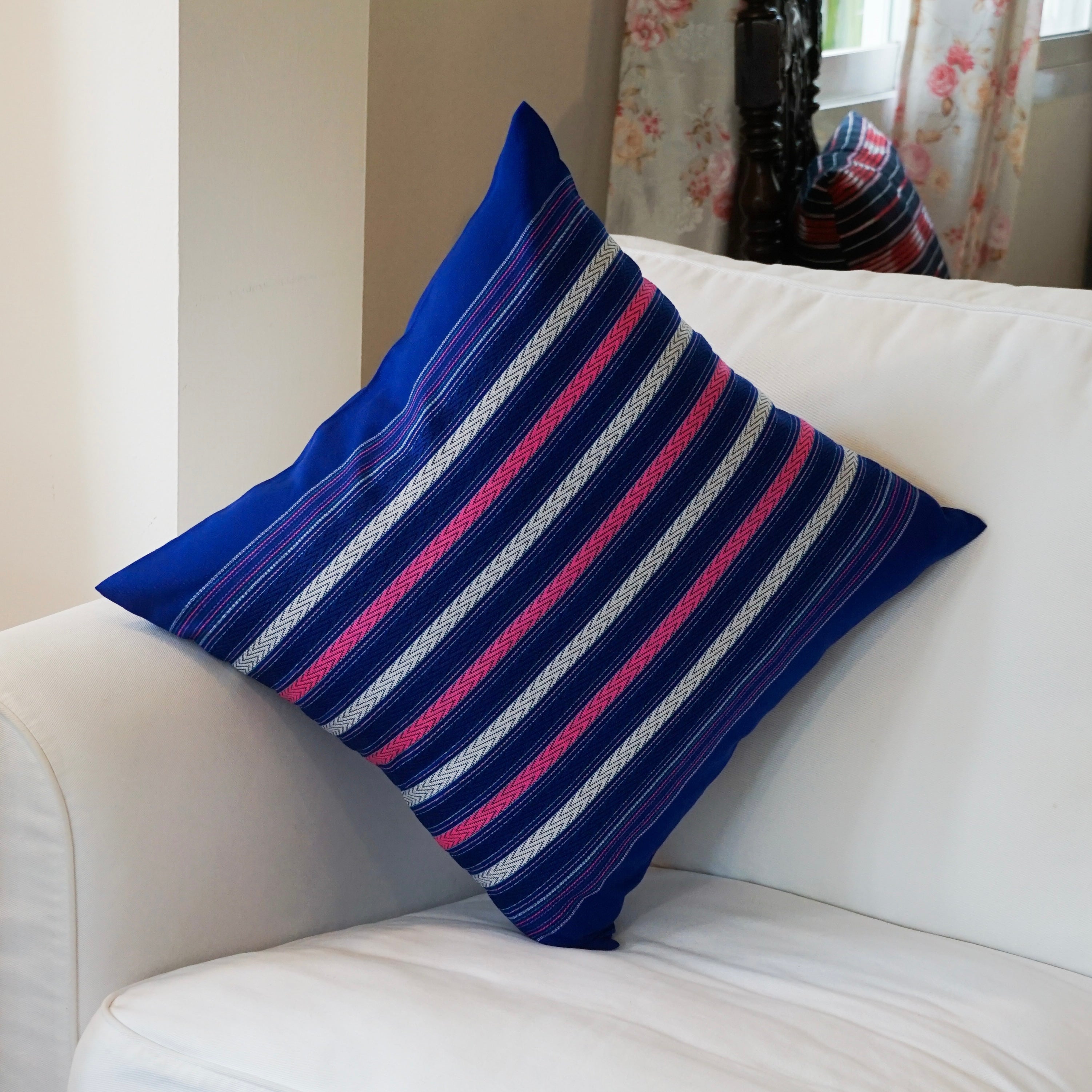 Royal Blue Karen cushion cover