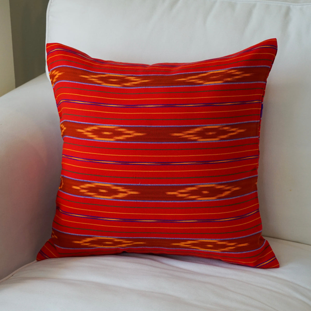 Water Pattern Red Karen cushion cover