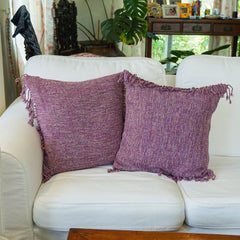 Cerise Karen cushion cover