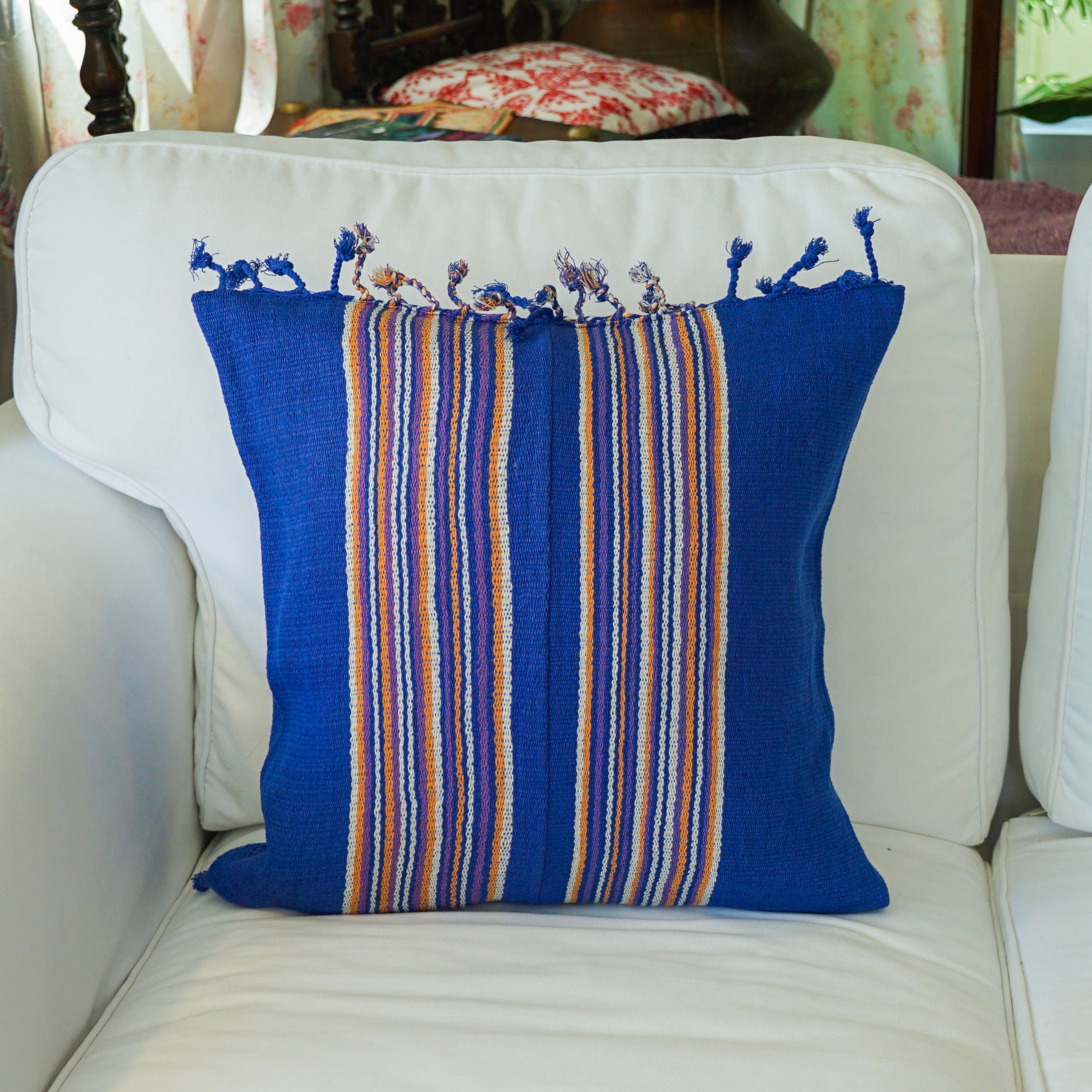 Casual Blue Karen cushion cover