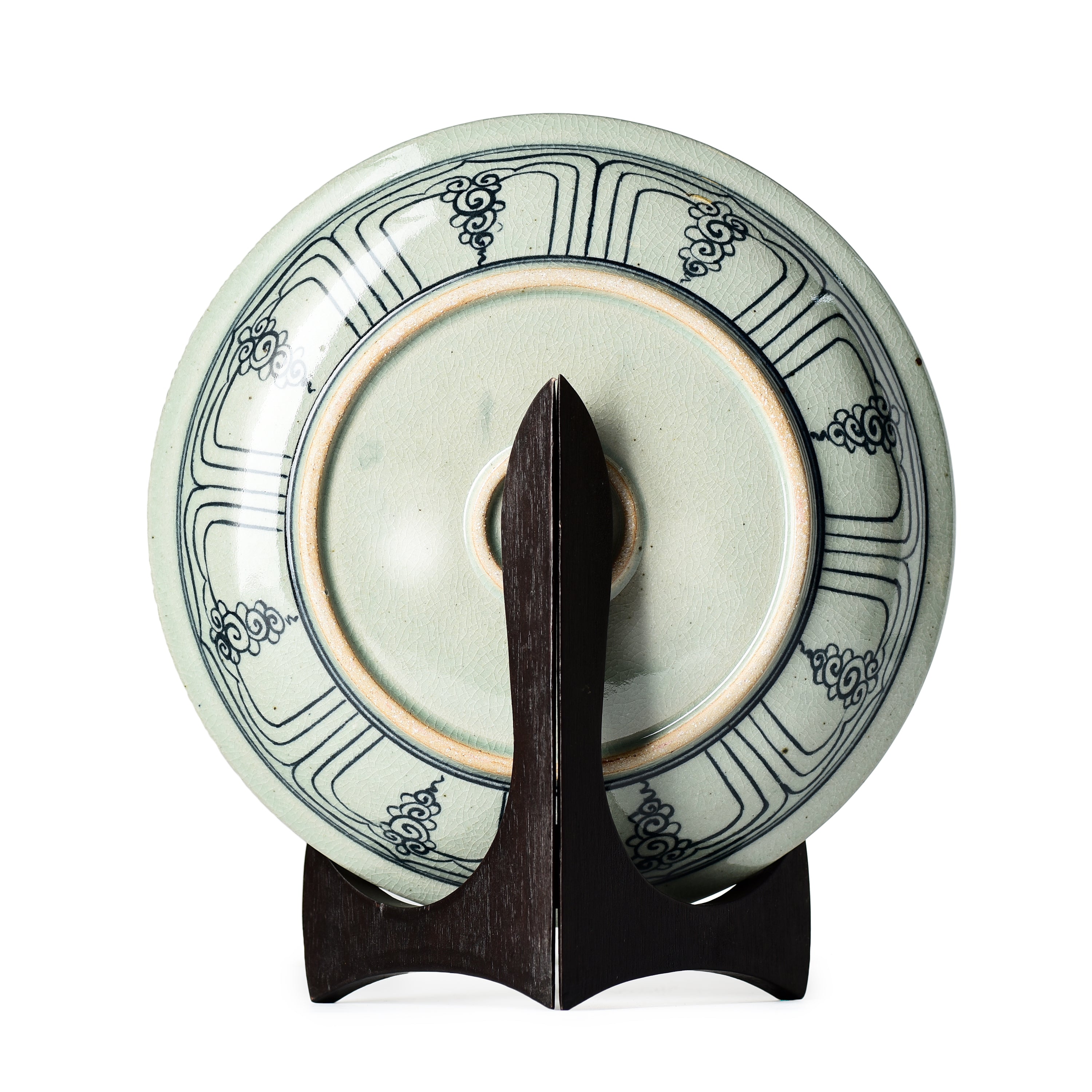 Stoneware Ganesha Display Plate Traditional Design