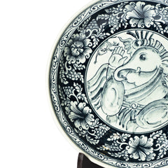 Stoneware Stylized Ganesha Display Plate