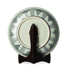 Stoneware Fish Display Plate Swirling Pattern