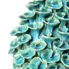 Stoneware Coral Vase Turquoise (large)