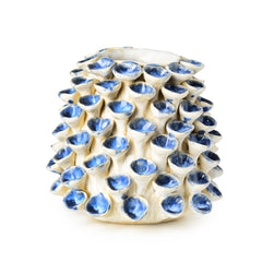 Stoneware Coral Vase Blue