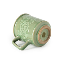 Celadon Botan Design Coffee Mug
